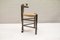 Mid-Century Wooden Chair with Bast Work 3