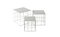 Tables Basses Reton par Antonino Sciortino pour Atipico, Set de 3 1