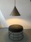 Vintage Scandinavian Brutalist Teak & Metal Pendant 4