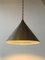 Vintage Scandinavian Brutalist Teak & Metal Pendant, Image 2