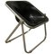 Black Plona Folding Deck Chair by Giancarlo Piretti for Castelli, 1969, Image 1