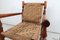 Vintage Rope Lounge Chair with Pair of Stools, Set of 3 7