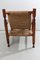 Vintage Rope Lounge Chair with Pair of Stools, Set of 3 5