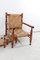 Vintage Rope Lounge Chair with Pair of Stools, Set of 3, Image 10