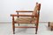 Vintage Rope Lounge Chair with Pair of Stools, Set of 3, Image 2