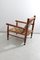 Vintage Rope Lounge Chair with Pair of Stools, Set of 3 3