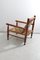 Vintage Rope Lounge Chair with Pair of Stools, Set of 3, Image 3