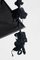 Altalena Black Forest fatta a mano in poliestere, cotone nero e ferro nero opaco di Iota Hand Stitched, Immagine 7