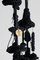 Columpio de algodón negro y poliéster de ganchillo hecho a mano con asiento de metal hierro negro de Iota Hand Stitched, Imagen 5