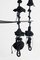 Columpio de algodón negro y poliéster de ganchillo hecho a mano con asiento de metal hierro negro de Iota Hand Stitched, Imagen 6
