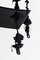 Altalena Black Forest fatta a mano in poliestere, cotone nero e ferro nero opaco di Iota Hand Stitched, Immagine 8
