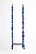 Balançoire en Crochet Artisanal de Polyester et Coton Bleu avec Siège en Fer Noir Mat par Iota Hand Stitched 2