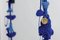 Balançoire en Crochet Artisanal de Polyester et Coton Bleu avec Siège en Fer Noir Mat par Iota Hand Stitched 6