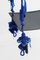 Balançoire en Crochet Artisanal de Polyester et Coton Bleu avec Siège en Fer Noir Mat par Iota Hand Stitched 8