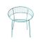 Turqouise Powder Coated Garden Chair, 1970s 1