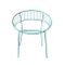 Turqouise Powder Coated Garden Chair, 1970s, Image 1