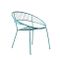 Turqouise Powder Coated Garden Chair, 1970s 2