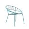 Turqouise Powder Coated Garden Chair, 1970s, Image 2