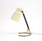 Swedish Brass Table Lamp with Fiberglass Shade, 1950s 4