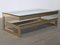 Vintage 23-Carat Gold-Plated G-Shaped Coffee Table 1