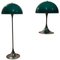 Green Panthella Lamps by Verner Panton for Louis Poulsen, Set of 2 1