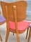 French Red and Purple Chairs, 1950s, Set of 4, Image 9