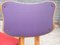 French Red and Purple Chairs, 1950s, Set of 4, Image 7