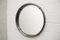 Vintage Round Leather Wall Mirror 1