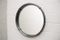 Vintage Round Leather Wall Mirror, Image 1
