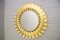 Brass Leaf Sunburst Mirror, 1960s, Image 1