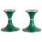 Green Aluminum Candlesticks from Quist Präsente, 1970s, Set of 2 1