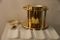 Vintage Gold-Plated Champagne Cooler with Crystal Bottle Stop, Image 7