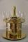 Vintage Gold-Plated Champagne Cooler with Crystal Bottle Stop 2