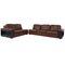 Leather Sofas with Bookcases, Set of 2 1