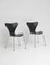 Chaises 3107 Butterfly Mid-Century par Arne Jacobsen pour Fritz Hansen, Set de 2 2