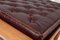 Mid-Century Wooden Ottomans with Leather Cushions, Set of 2, Image 16