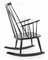 Rocking Chair Noir de Lena Larsson par Nesto Sweden pour Pastoe, 1950s 4