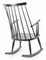 Rocking Chair Noir de Lena Larsson par Nesto Sweden pour Pastoe, 1950s 5