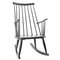 Rocking Chair Noir de Lena Larsson par Nesto Sweden pour Pastoe, 1950s 1
