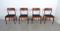 Danish Teak Dining Chairs from K.S. Møbler, 1960s, Set of 4 3