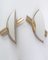 Brass Glass & Chrome Sconces from B+M Leuchten, 1980s, Set of 4, Image 3