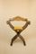 Italian Walnut Savonarola Chair, 1960s, Image 1
