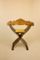 Italian Walnut Savonarola Chair, 1960s 9