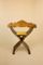 Italian Walnut Savonarola Chair, 1960s, Image 9