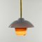 Lantern Pendant in Mocha, Moire Collection, Hand-Blown Glass by Atelier George, Image 2