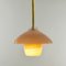 Lampe à Suspension Lanterne Beige Sable, Collection Moire, en Verre Soufflé par Atelier George 2