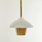 Lampada a sospensione a lanterna beige sabbia, collezione Moire, vetro soffiato di Atelier George, Immagine 1