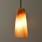 Delta Pendant Lamp in Sand Beige & Moka, Moire Collection, Hand-Blown Glass by Atelier George 2