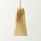 Delta Pendant Lamp in Sand Beige & Moka, Moire Collection, Hand-Blown Glass by Atelier George 1