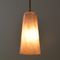 Delta Pendant Lamp in White & Sand Beige, Moire Collection, Hand-Blown Glass by Atelier George 2